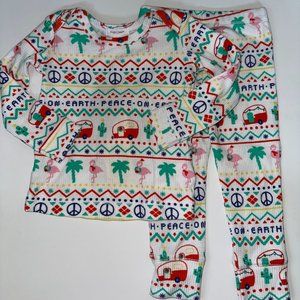 NWT Angel Dear Christmas Lounge Set Size 18-24 Months